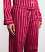 Derek Rose Pink Cotton Stripe Pyjama Set