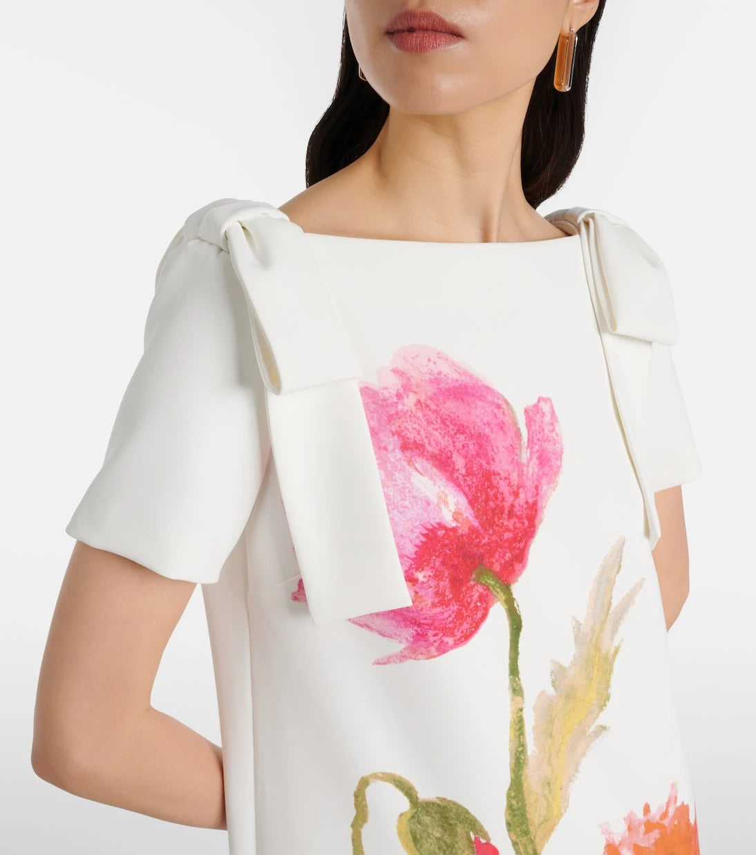 Carolina Herrera - Bow-detail floral gown