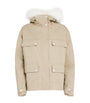 Canvas Fur-Trim Parka Jacket
