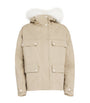 Canvas Fur-Trim Parka Jacket