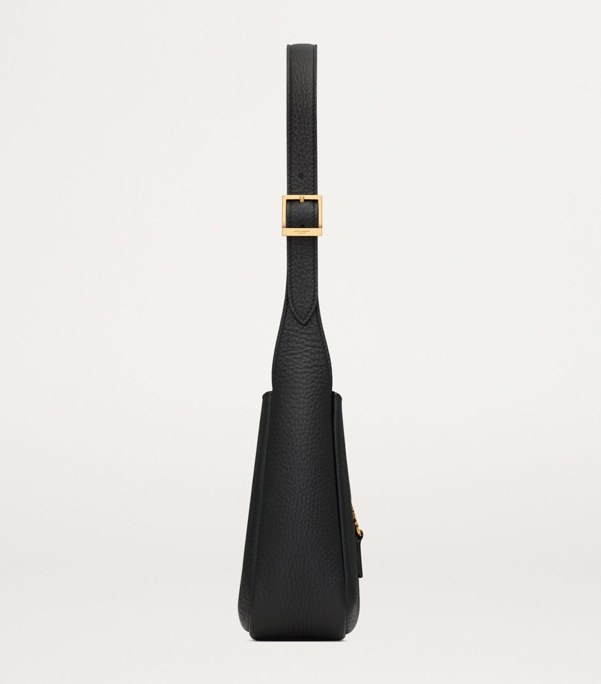 Saint Laurent Black Deerskin Baby Le 5 à 7 Shoulder Bag