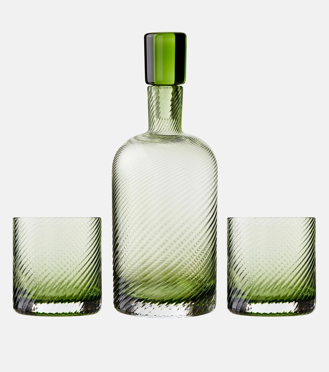 NasonMoretti - Borealis glass bottle and tumblers set