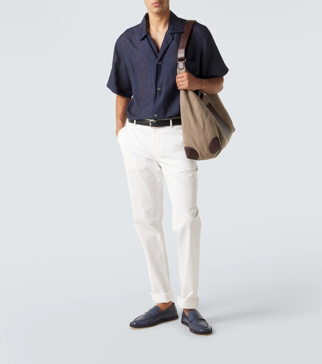 Brunello Cucinelli - Leather penny loafers