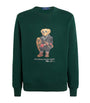 Green Cotton Holiday Bear Sweatshirt