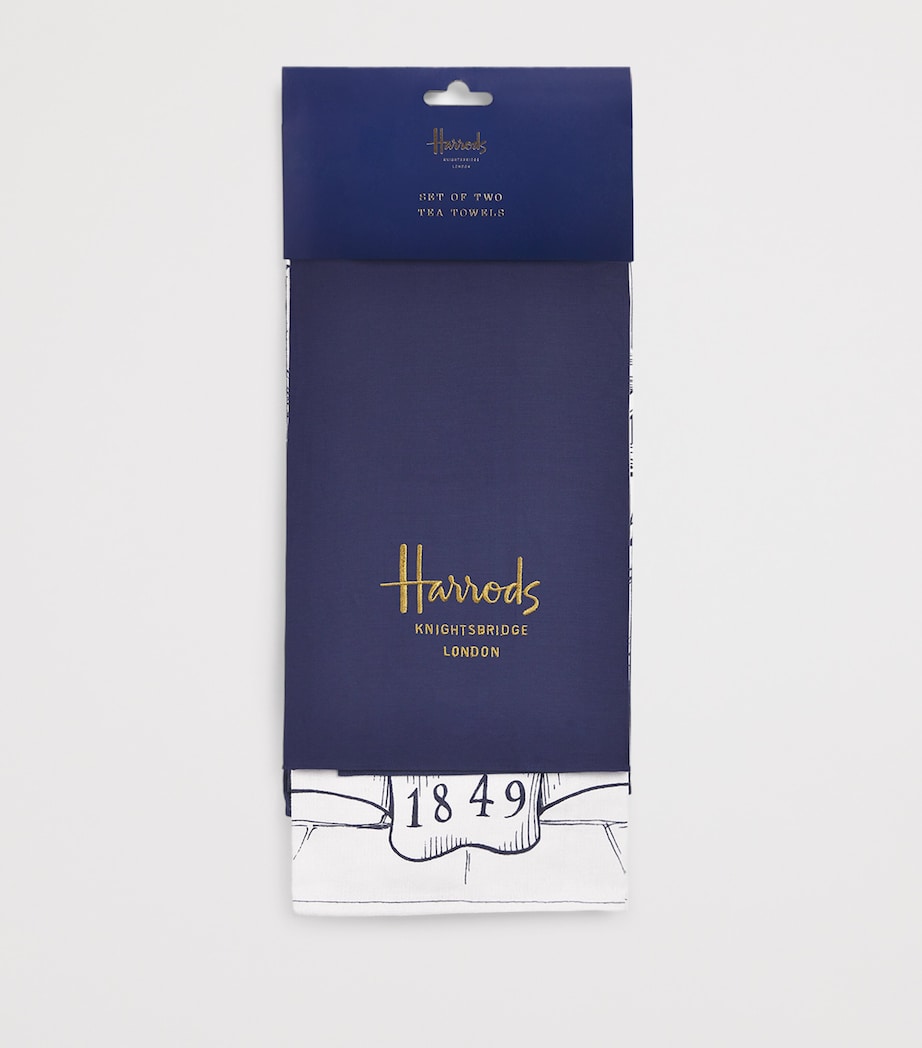 Set of 2 Tea Towels NAVY