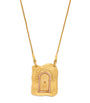 Nada Ghazal Yellow Gold and Pink Sapphire Doors of Self Love Necklace