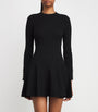 Claudie Pierlot Black Rib-Knit Mini Dress