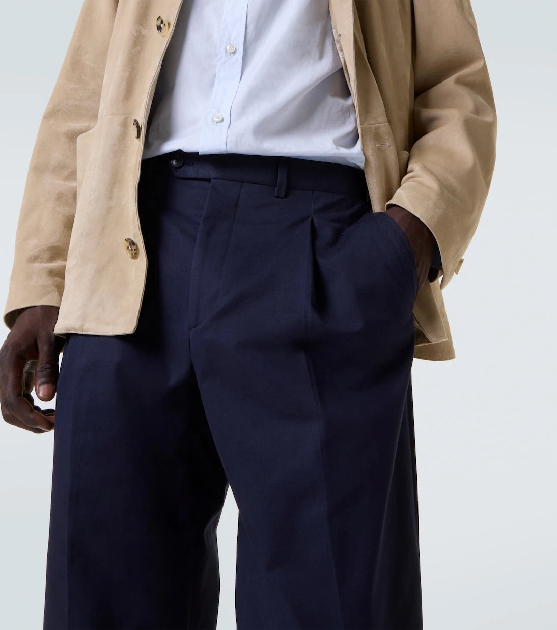 Saman Amel - Amo cotton and cashmere straight pants