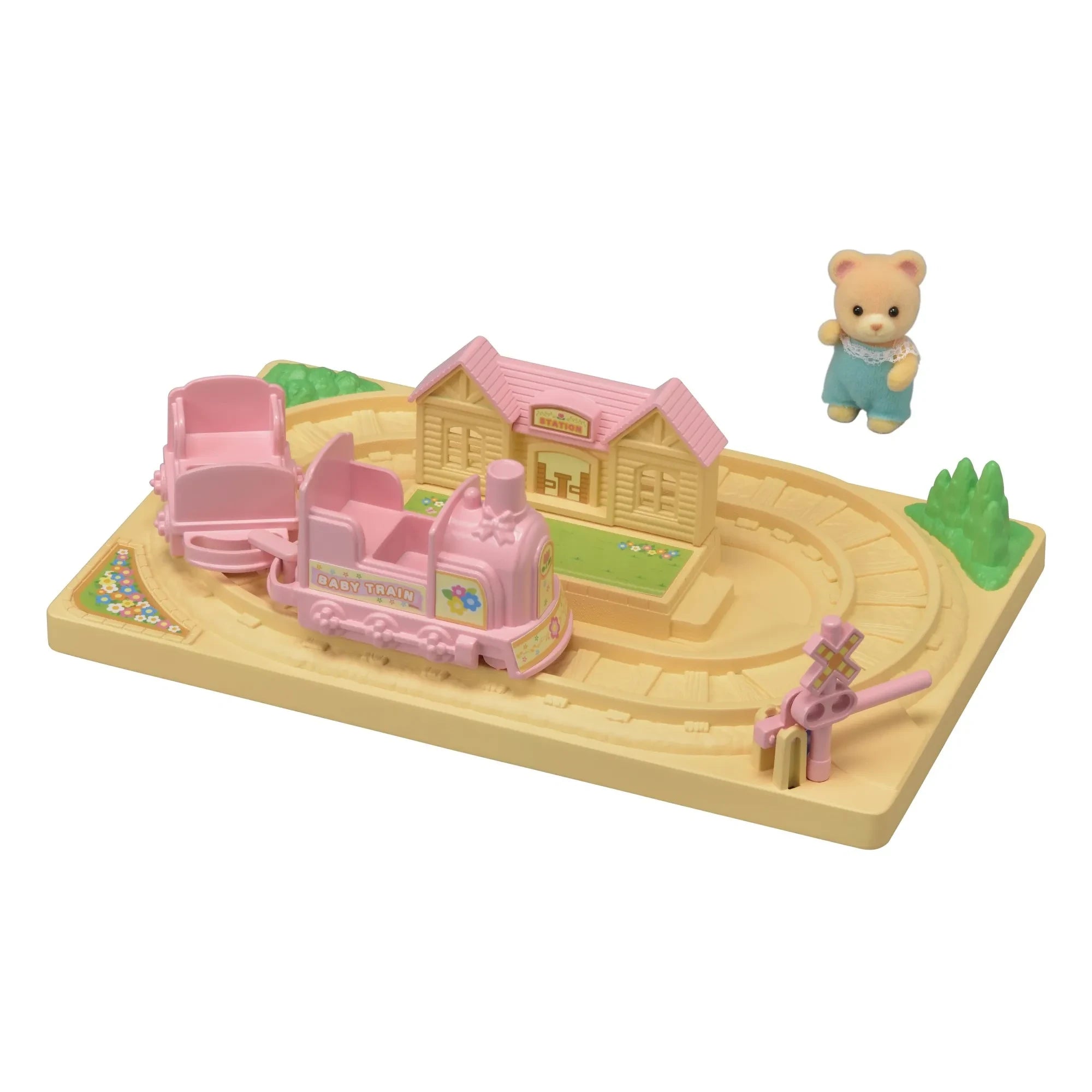 Sylvanian Families - Choo Choo Train and Baby Bear Toy