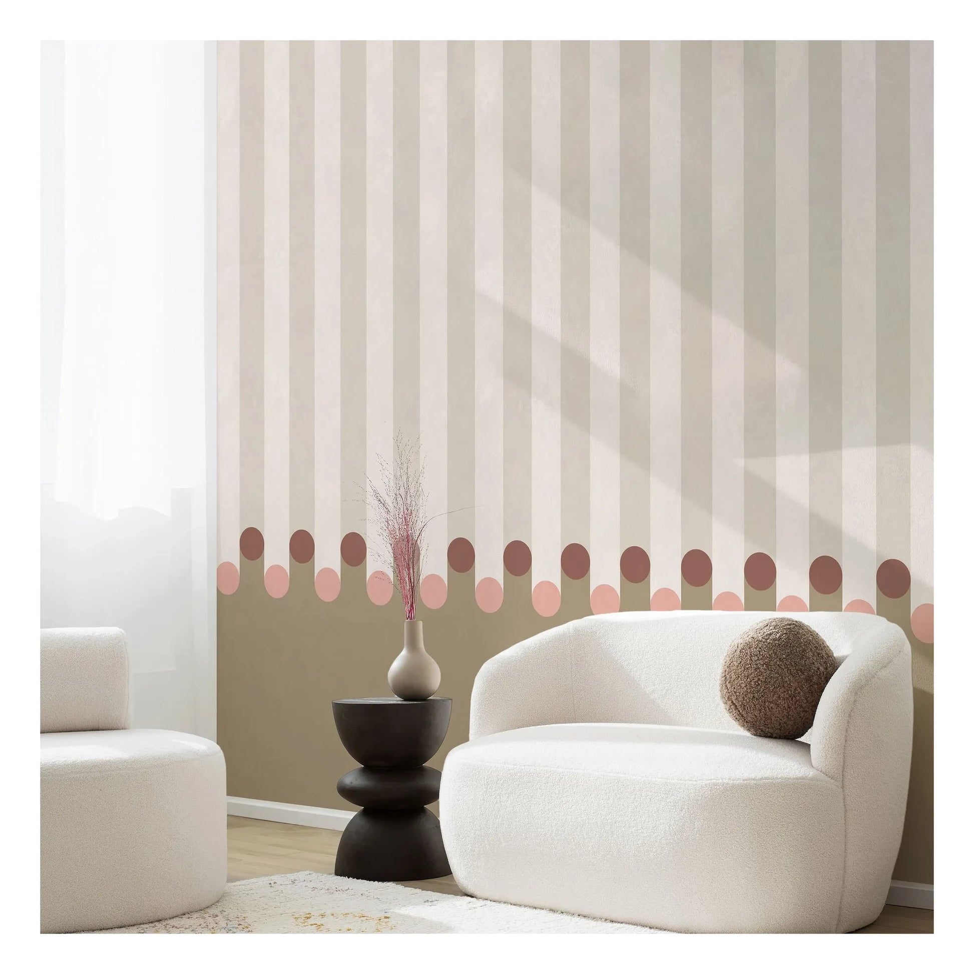 Edito - Dott wallpaper - 4 lès | Beige