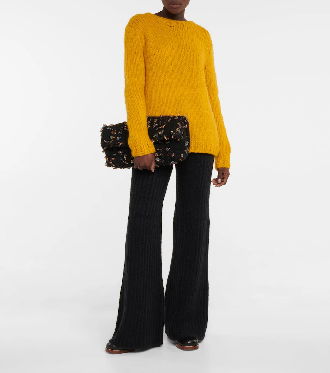 Gabriela Hearst - Phoebe fringed cashmere clutch