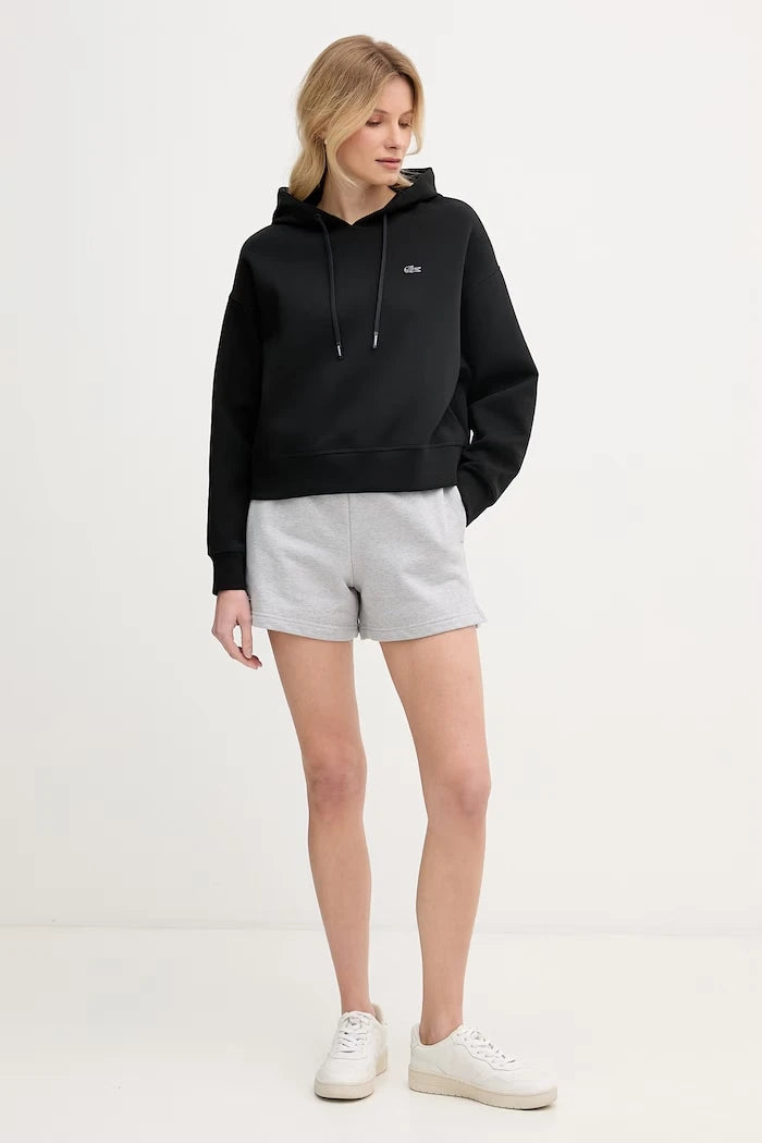 Lacoste суичър с качулка дамски с памук