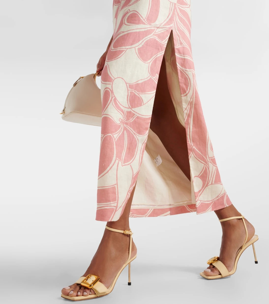 SIR - Belletto printed linen midi dress