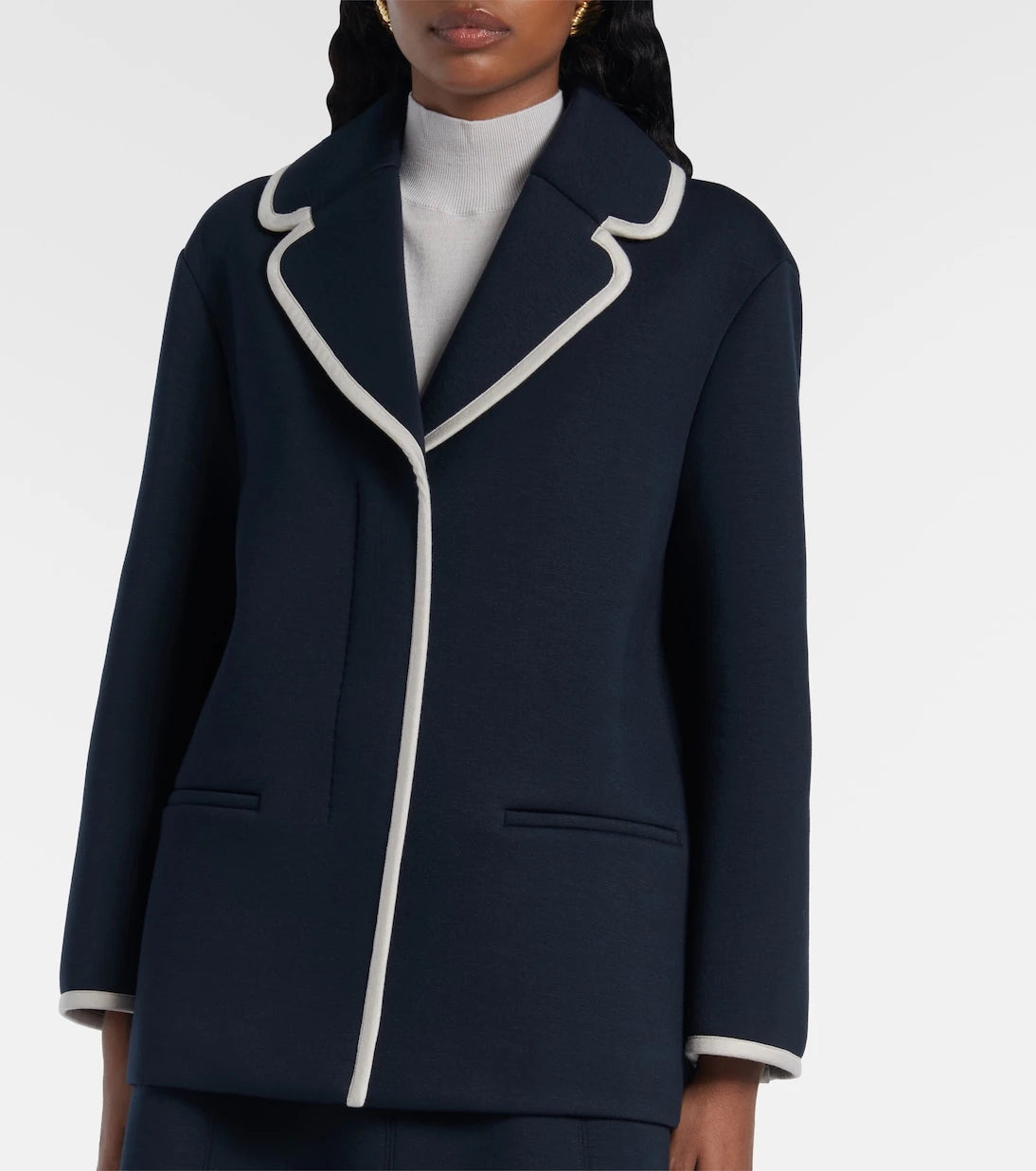 'S Max Mara - بليزر جيرسي بصف أزرار واحد
