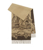 Beige Cashmere Tower Bridge Scarf
