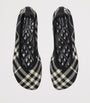 Burberry Black Knit Check Baby Ballet Flats