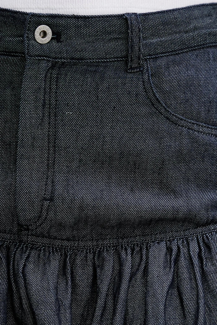 HUGO Blue denim balon kesim etek Rabalon-1_B
