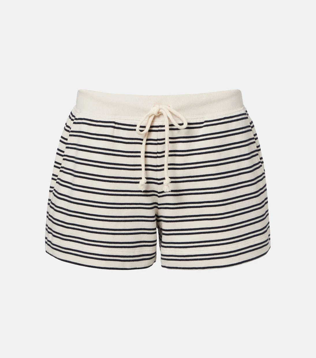 Velvet - Amy striped cotton jersey shorts