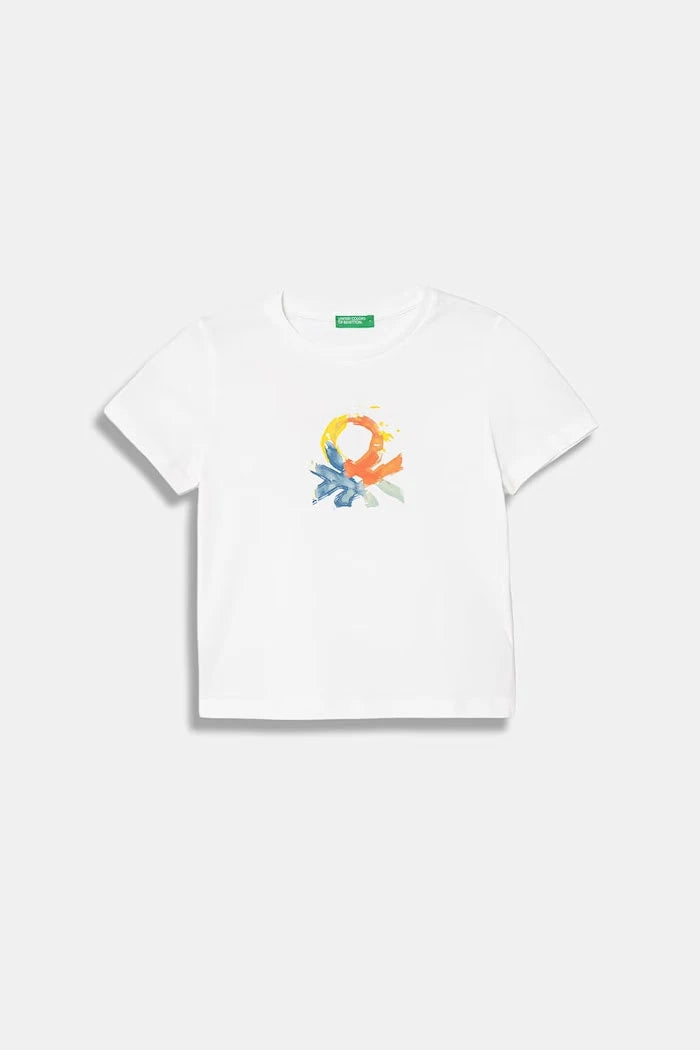 United Colors of Benetton pamuklu çocuk tişörtü