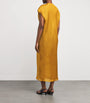 Yellow Silk Darby Midi Dress