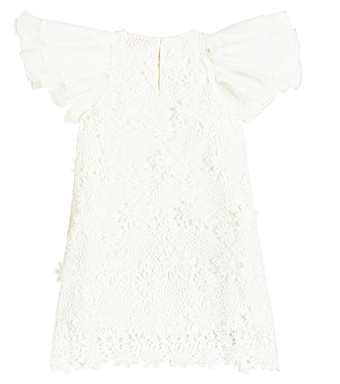Petite Amalie - Lace-trimmed ruffled dress