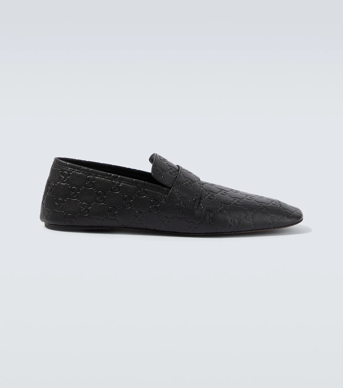 Gucci - GG embossed leather loafers