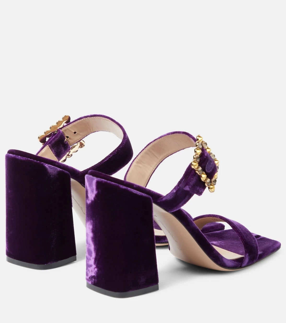 Gianvito Rossi - Wondy embellished velvet mules