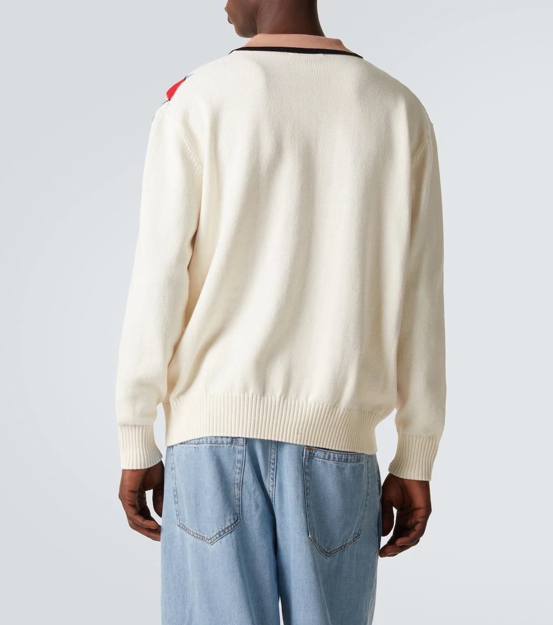 Dries Van Noten - Argyle cotton-blend polo sweater