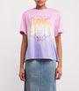 Pink Cotton Tie-Dye T-Shirt