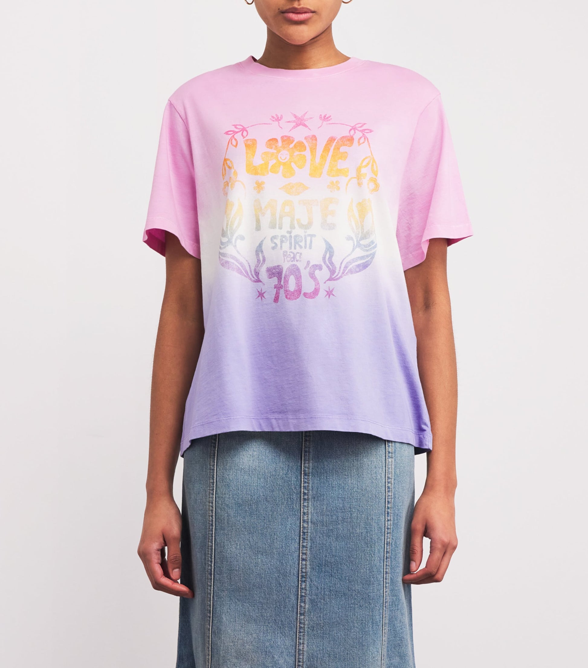 Pink Cotton Tie-Dye T-Shirt