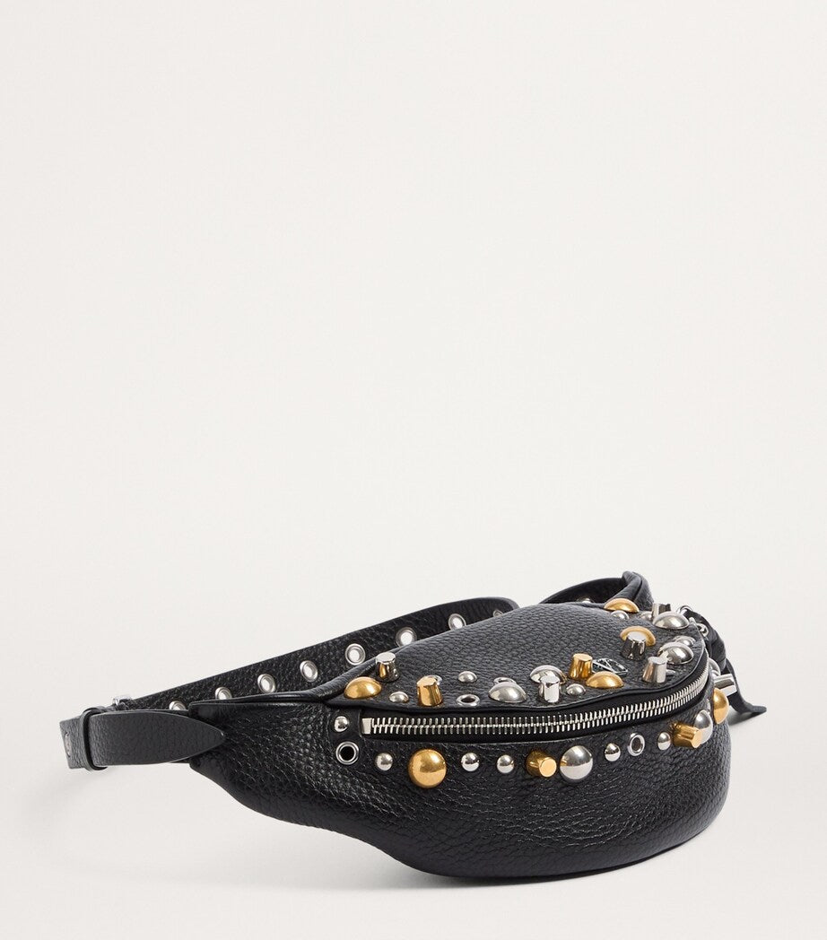 Valentino Garavani Black Leather Nellcote Belt Bag