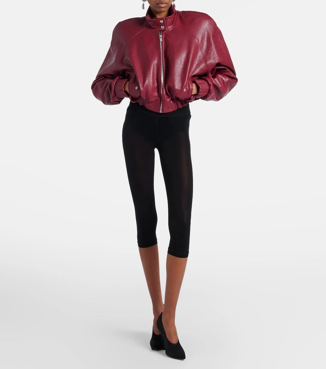 Magda Butrym - Cropped leather jacket