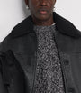Studio Nicholson black Del Leather Jacket