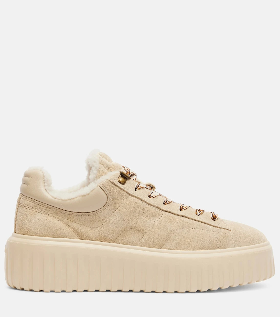 Hogan - H-Stripes süet platform spor ayakkabı