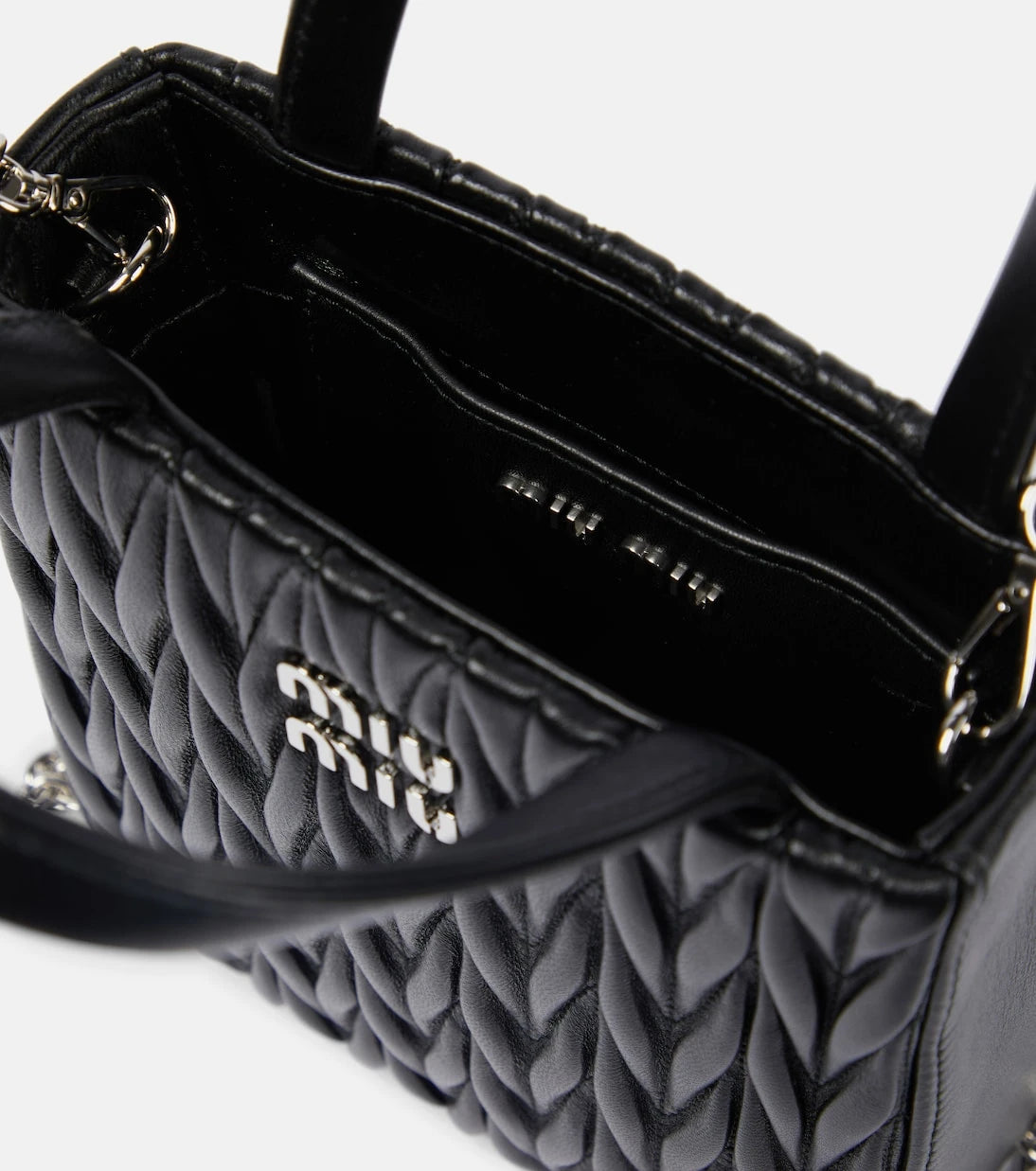 Miu Miu - Matelassé leather tote bag
