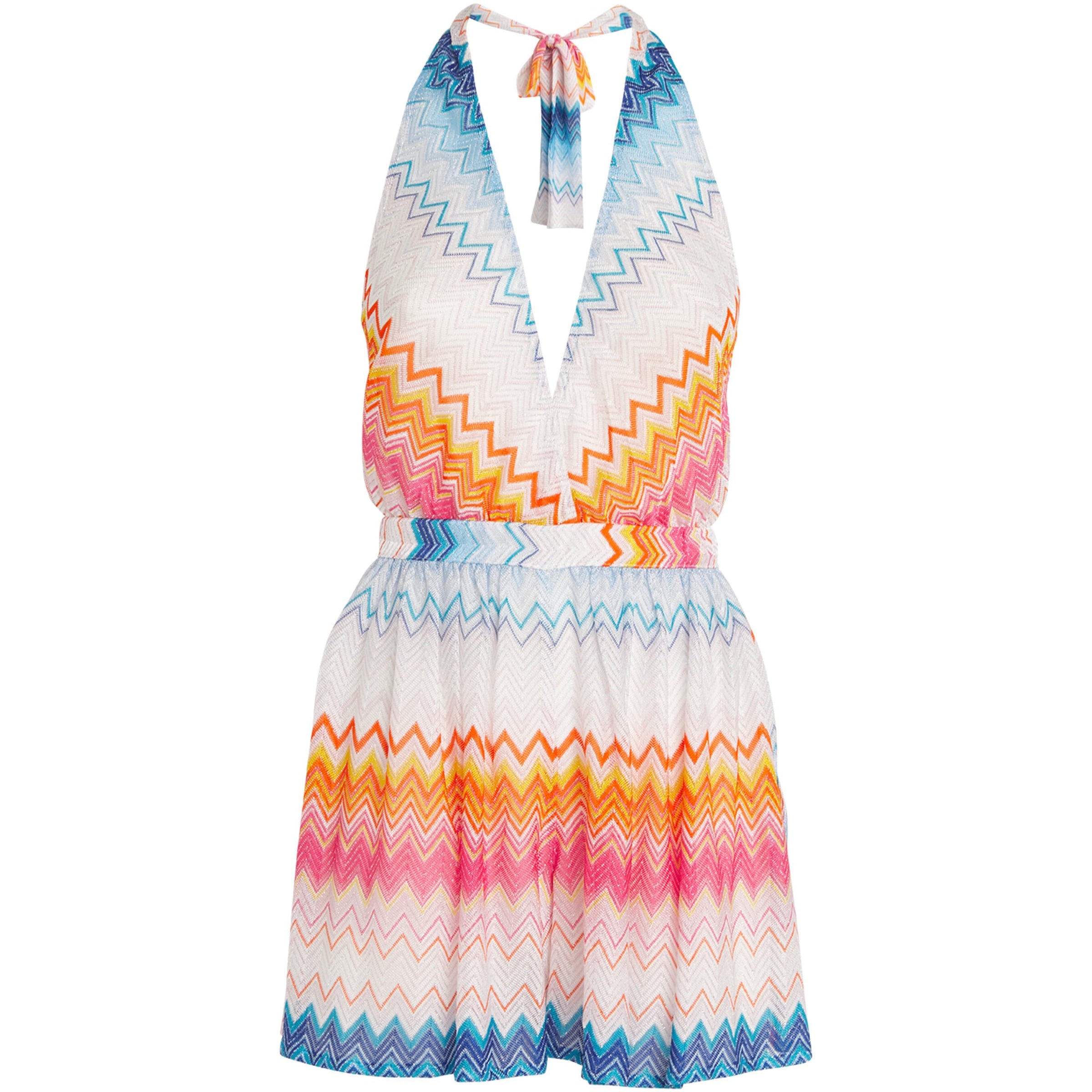 Missoni Multi Zigzag Halterneck Playsuit