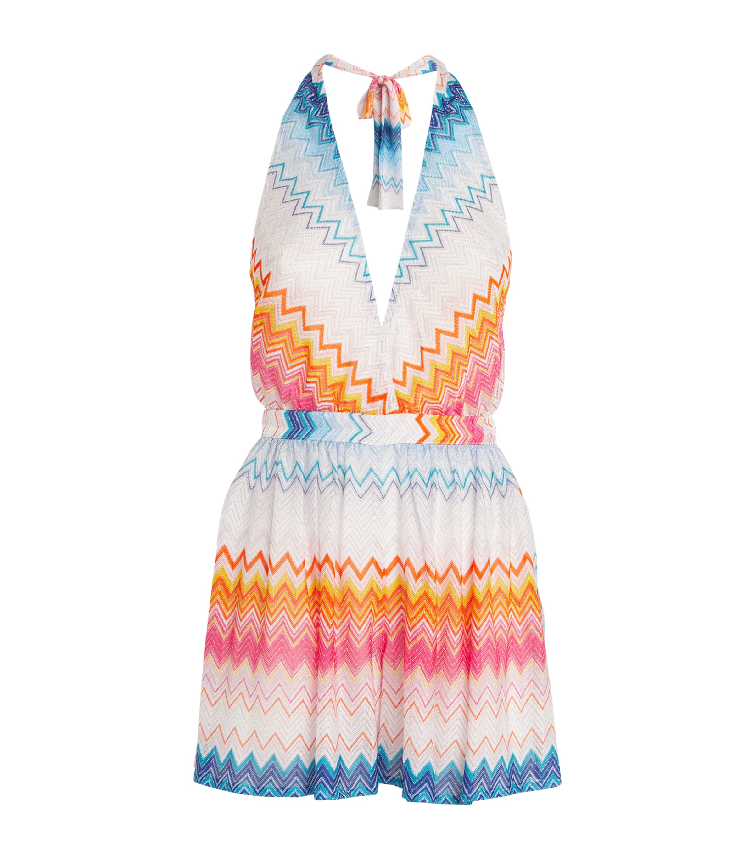 Missoni Multi Zigzag Halterneck Playsuit