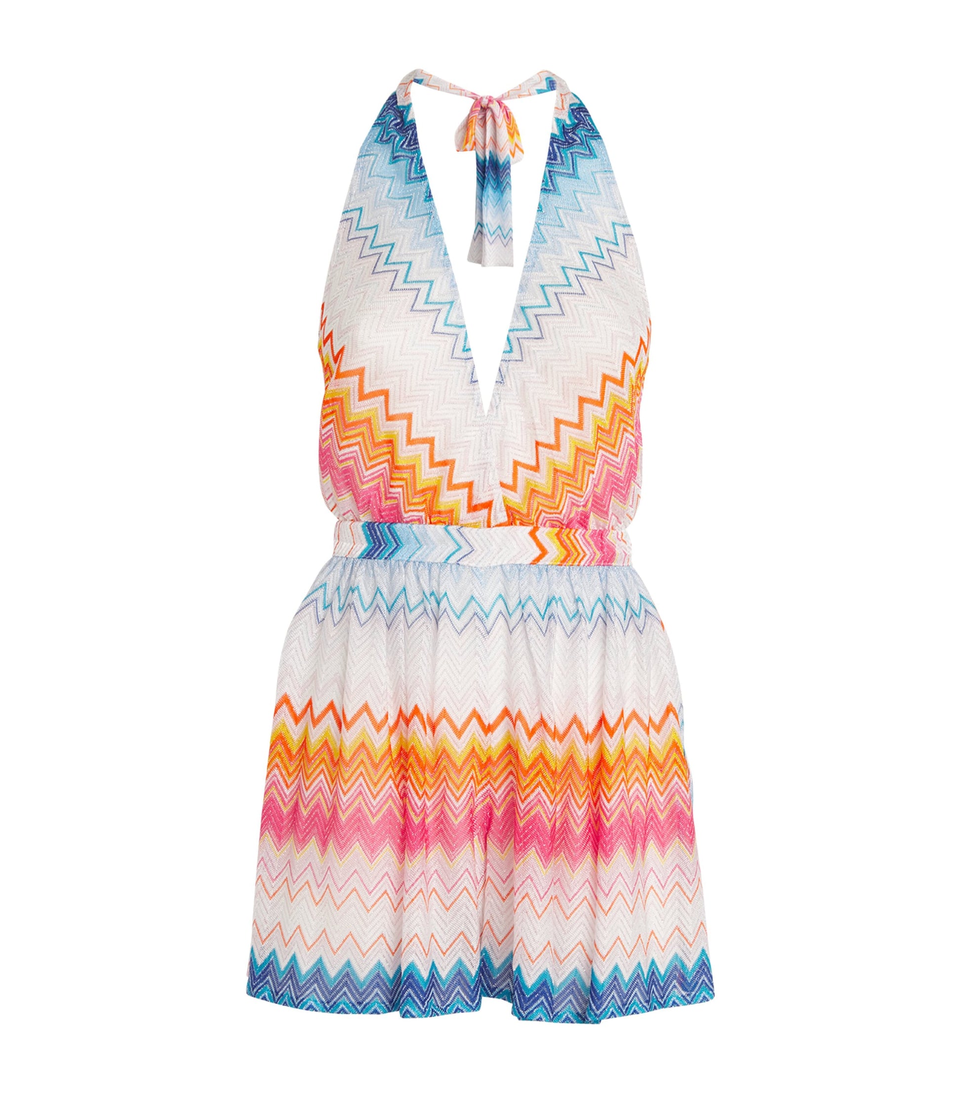 Missoni Multi Zigzag Halterneck Playsuit