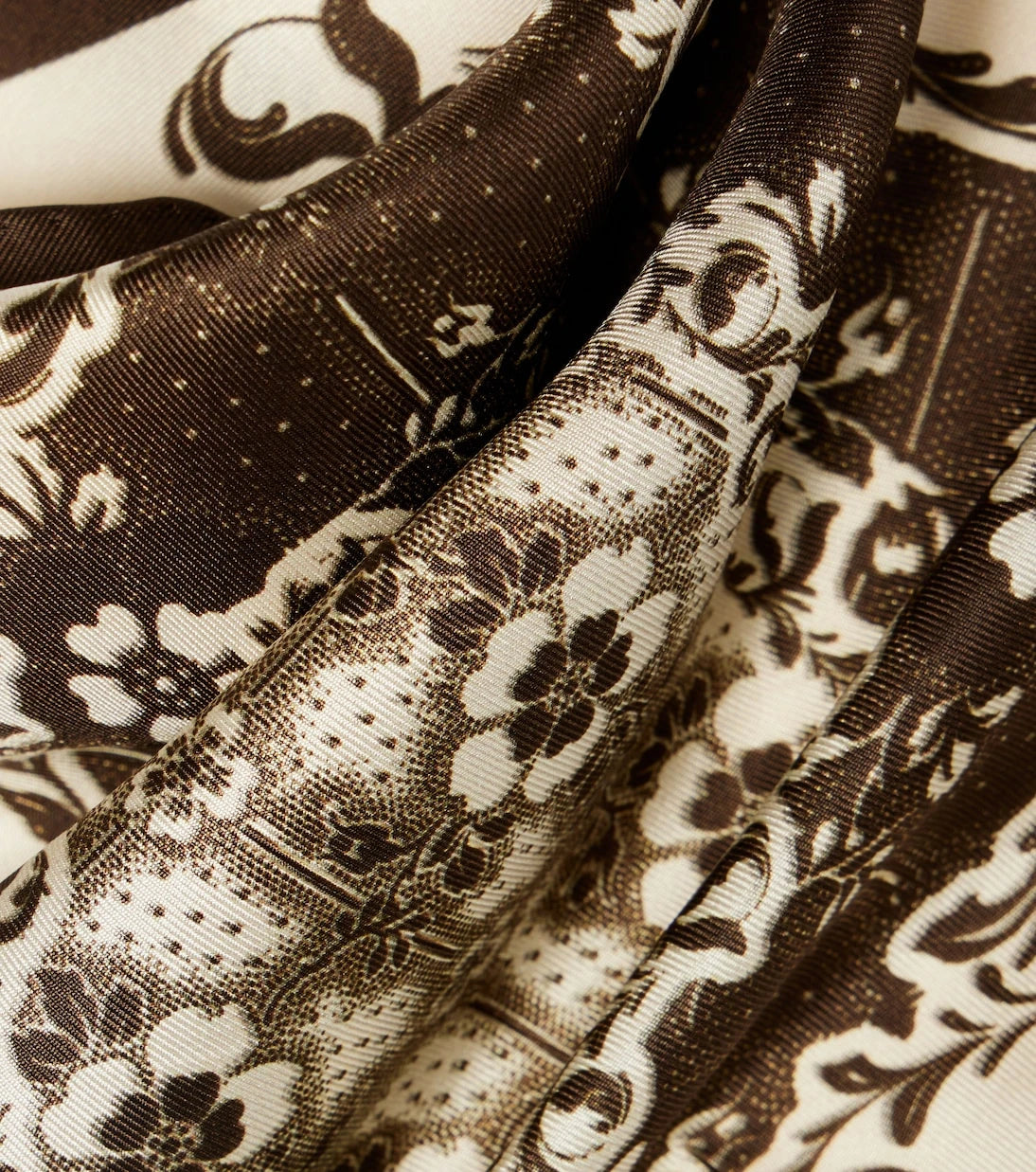 Alémais - Violet floral silk scarf