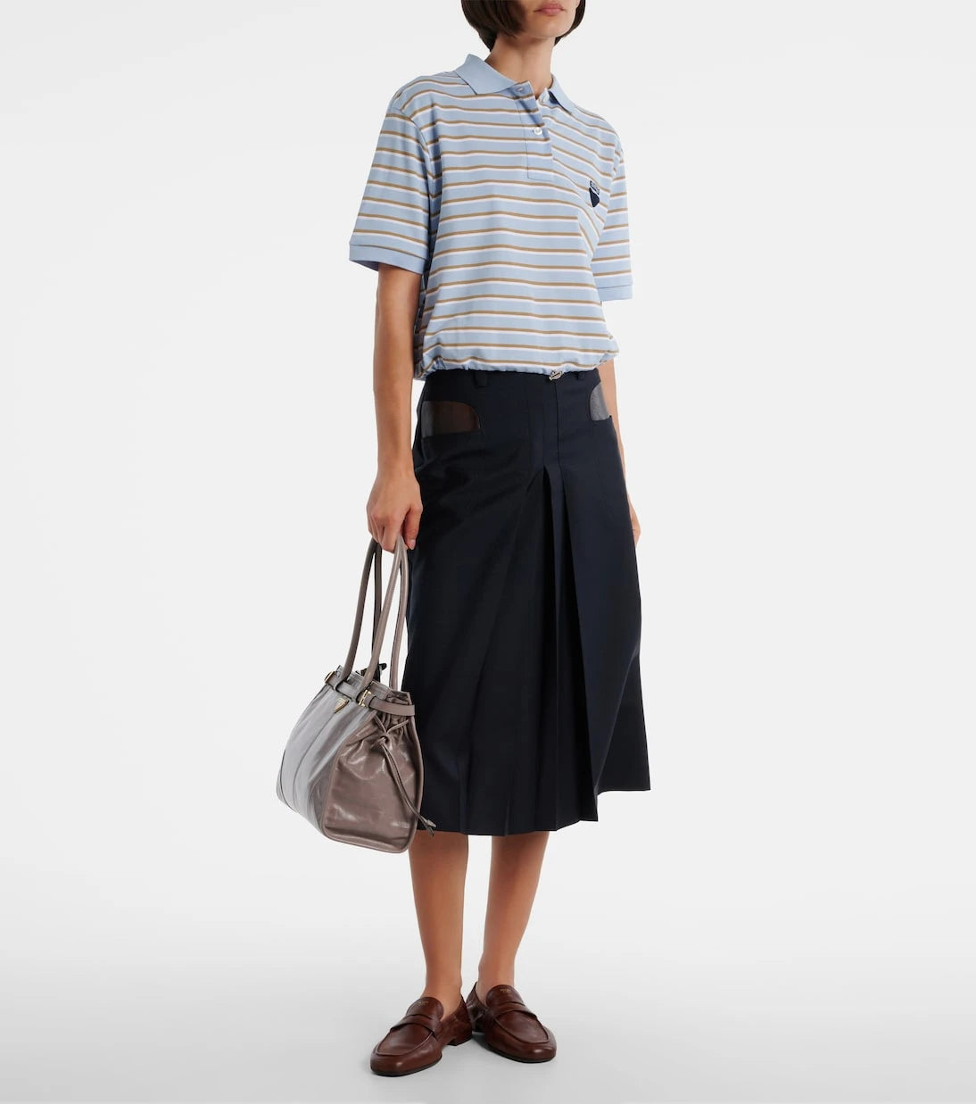 Prada - Prada Bonnie Large leather shoulder bag
