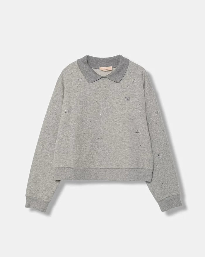 Elisabetta Franchi pamuklu çocuk sweatshirt