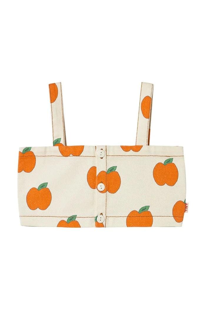 Tinycottons APPLES Crop Top Çocuk Pamuklu Üst