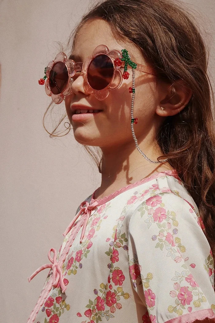 Konges Sløjd SUNGLASSES BEAD CHAIN CHERRY Çocuk Güneş Gözlüğü Zinciri