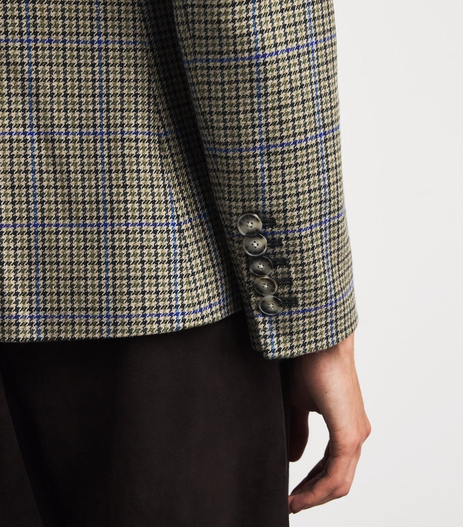 Veronica Beard Wool-Blend Houndstooth Dickey Blazer