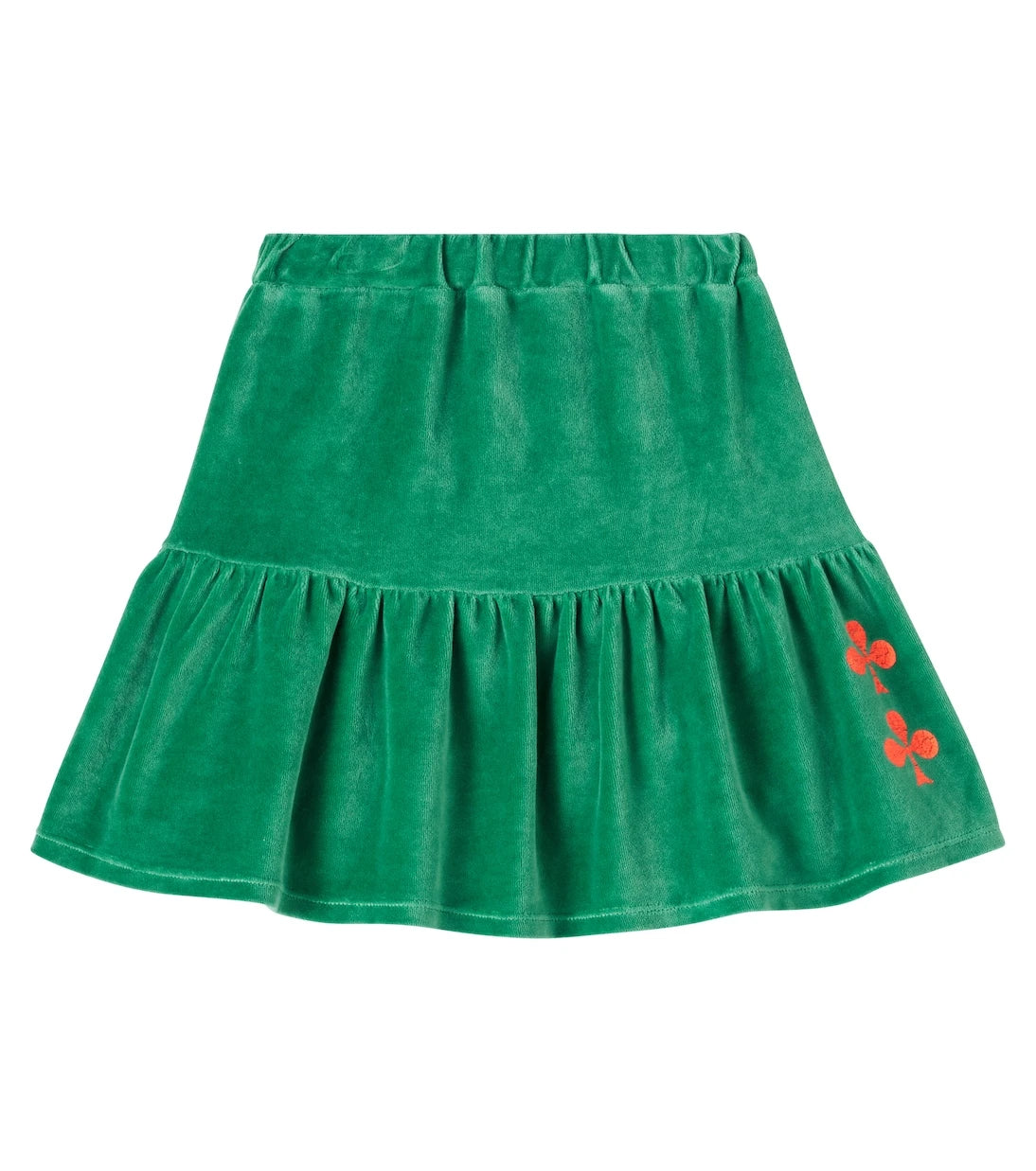 Bobo Choses - Printed tiered cotton terry skirt