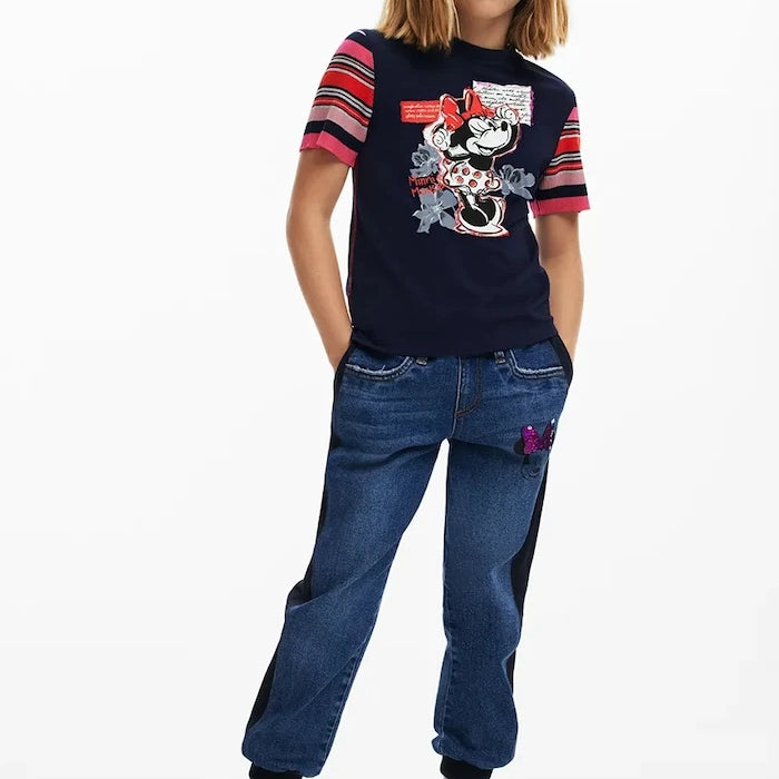 Детска памучна тениска Desigual x Disney