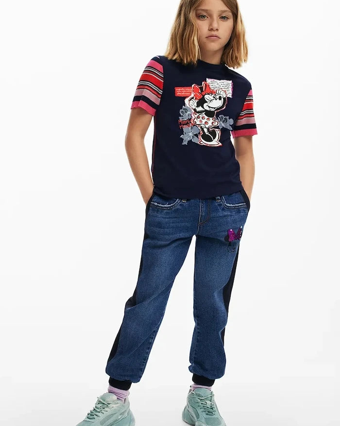Детска памучна тениска Desigual x Disney