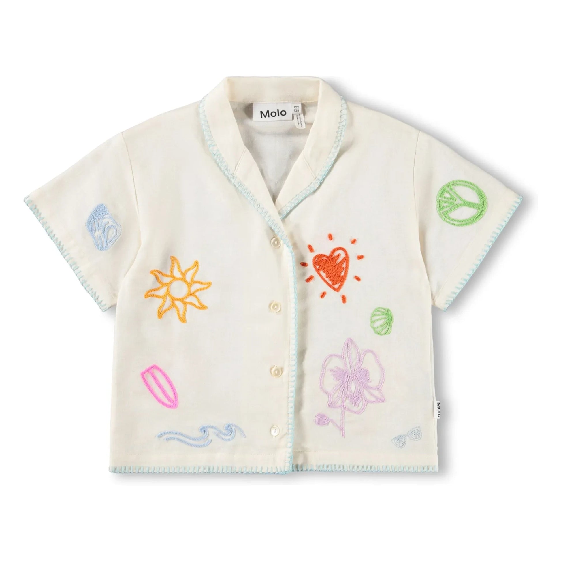 Molo - Rosalle Minis Doodles shirt | Ecru