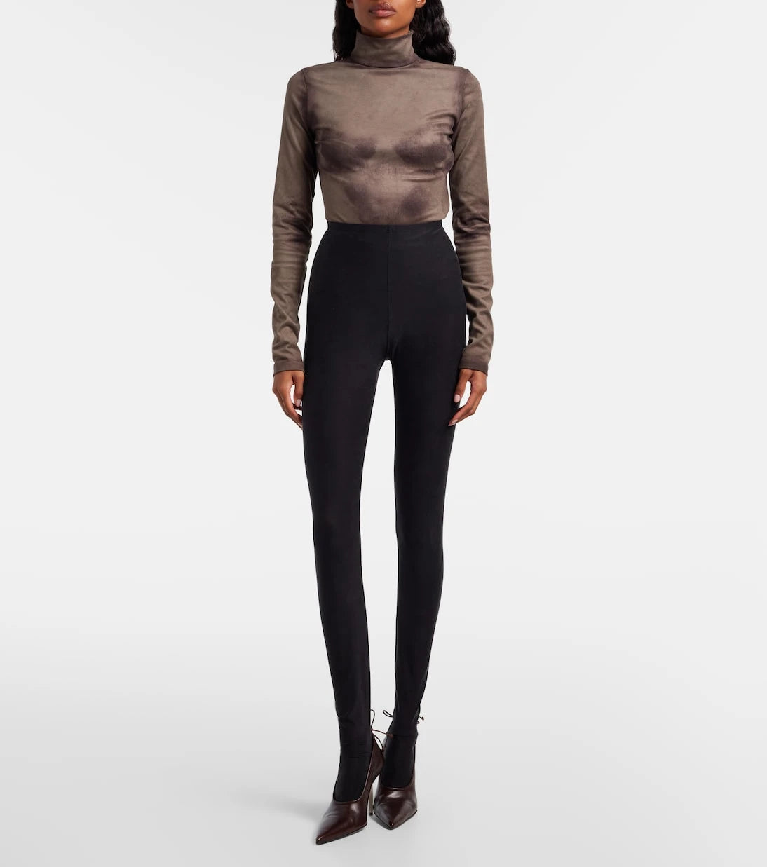 Maison Margiela - High-rise tights