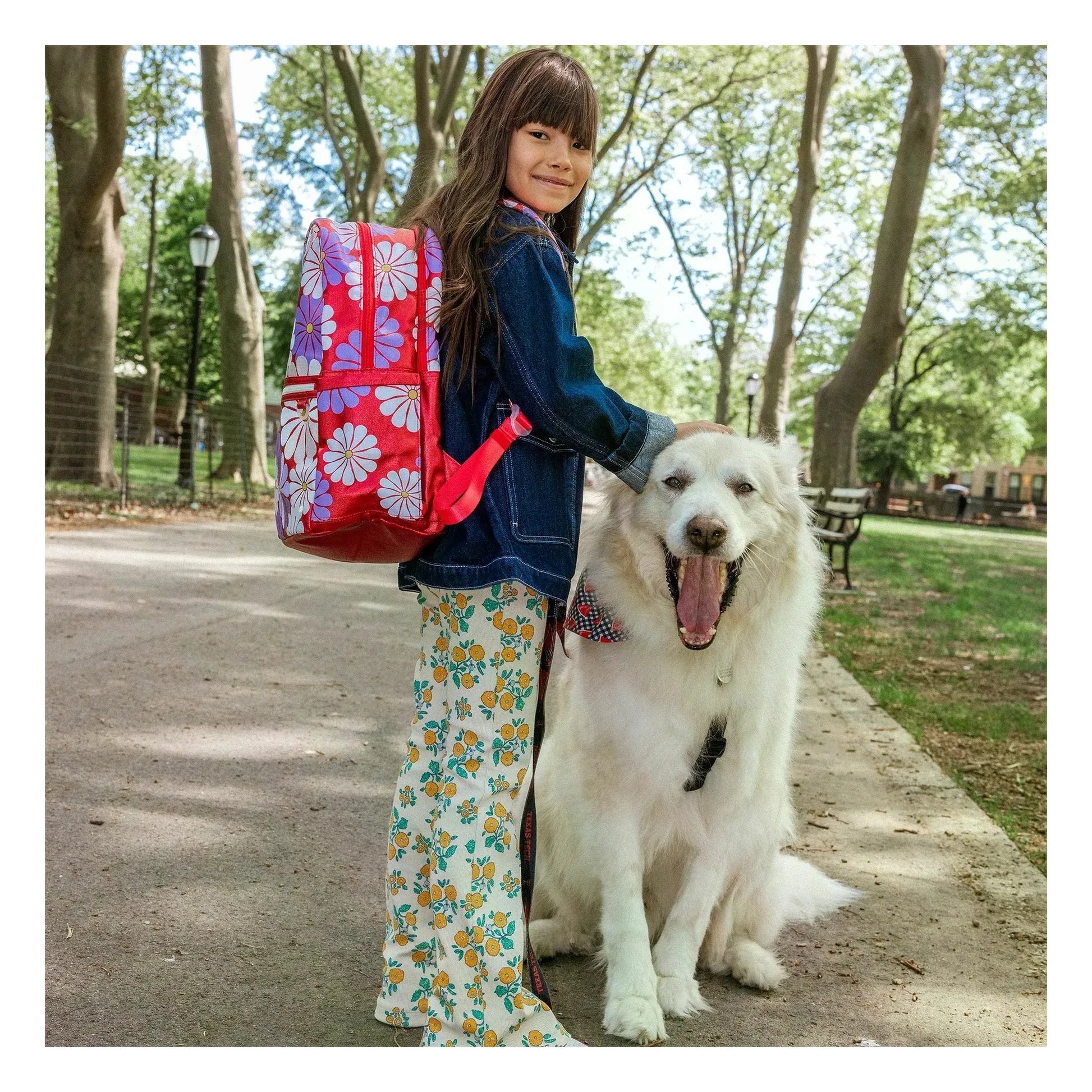State Bags - Kane Two Pockets Ruby Floral Backpack | Coral